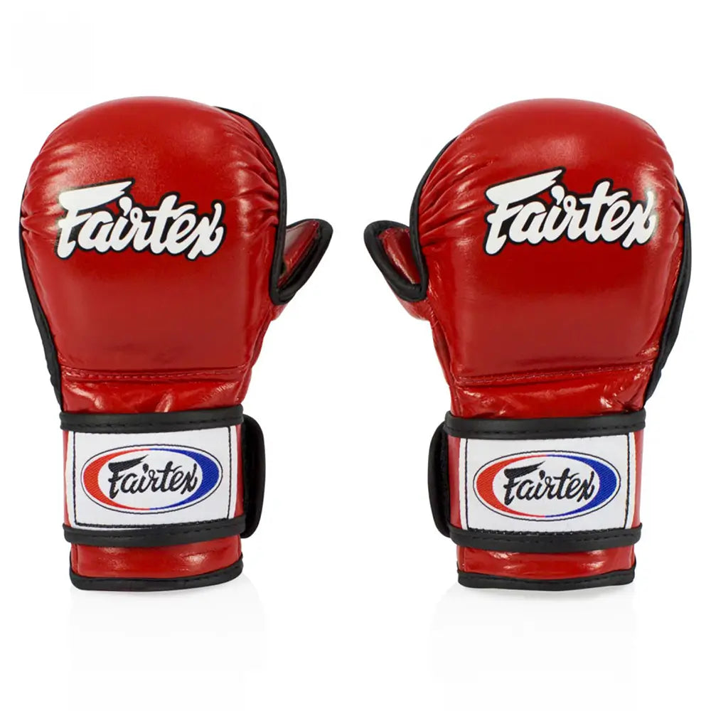 Fairtex FGV15 MMA sparring gloves red front view