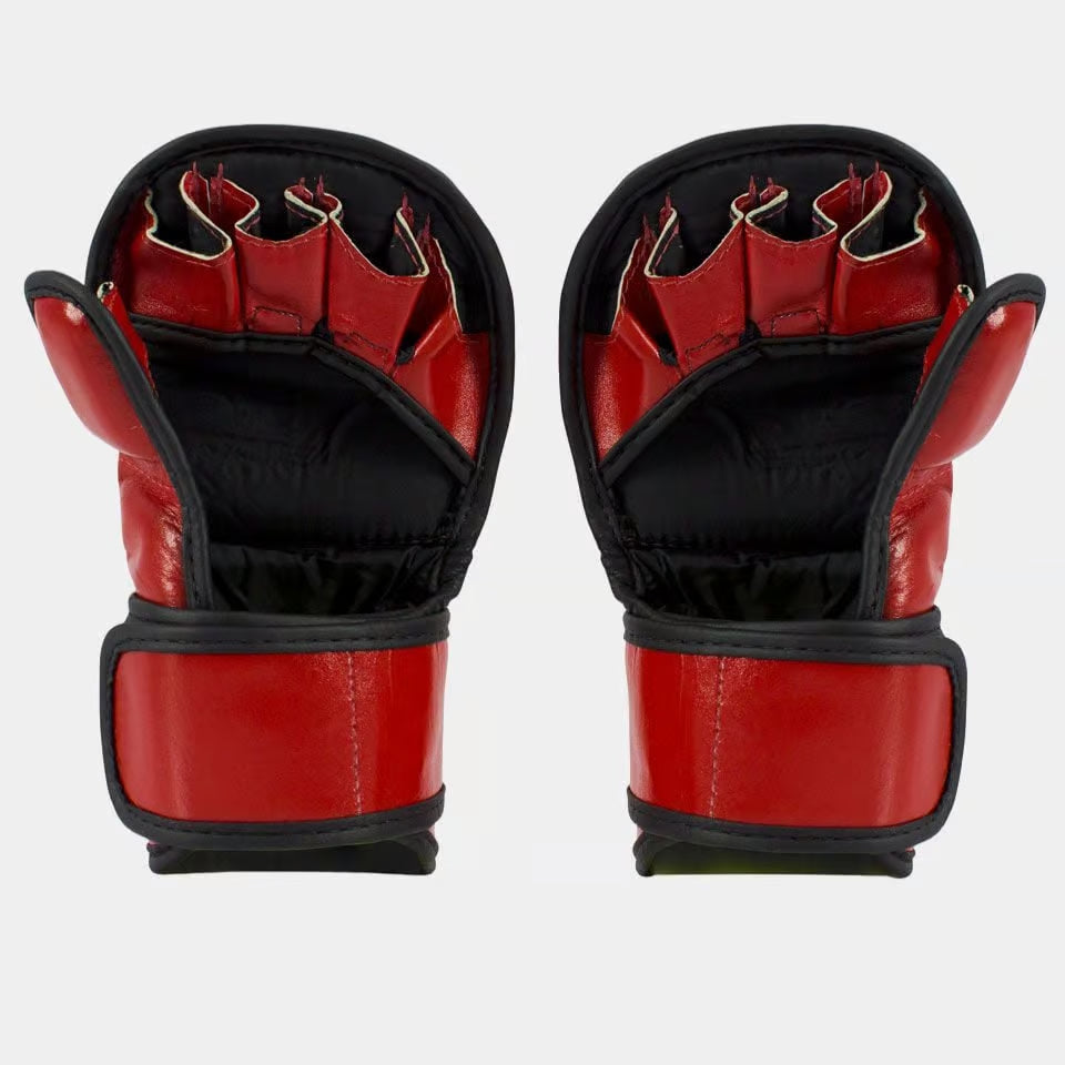open palm design on Fairtex FGV15 MMA gloves red