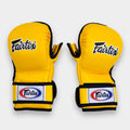 Fairtex FGV15 MMA sparring gloves yellow front view