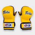 Fairtex FGV15 MMA sparring gloves yellow front view