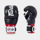 Fairtex FGV18 Super Sparring MMA Gloves Black Red used for MMA sparring grappling striking and combat sports training