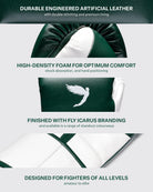 Fly Superloop Pro X2 Pine Green/White gloves used during pad training