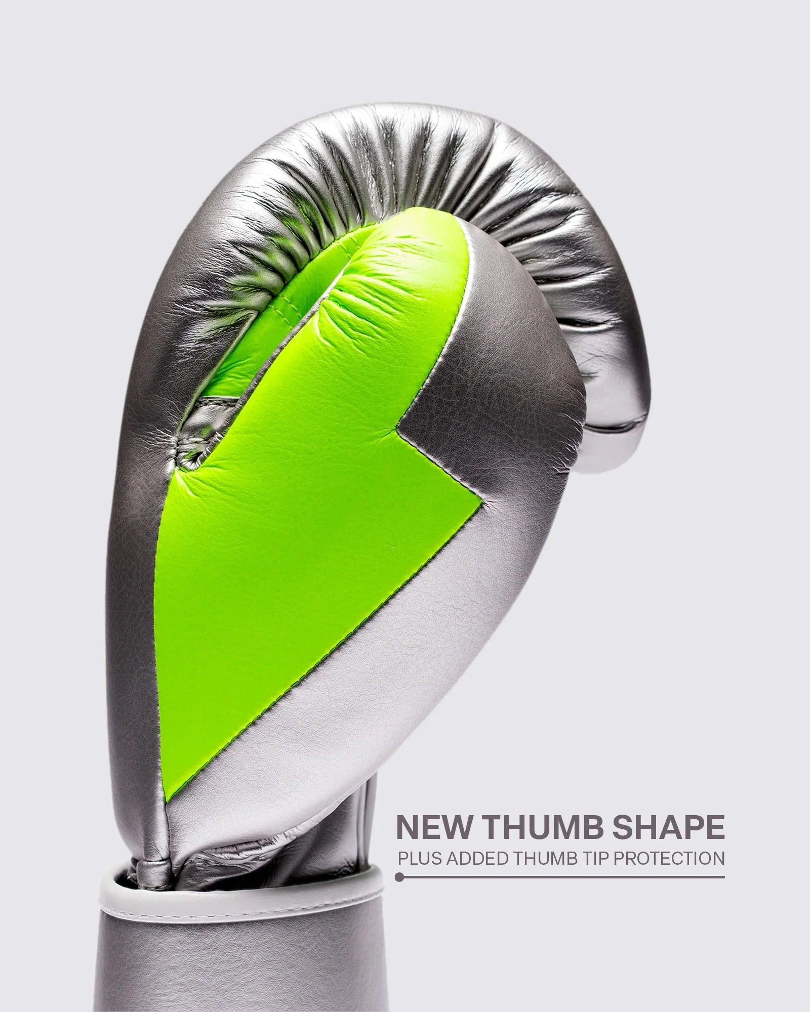 Reinforced thumb protection on Fly Superloop Pro X2 Silver/Neon gloves