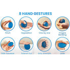 Hand squeezing oval grip strength ball for grip training