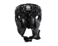 Hit N Move Air Armor Precision headgear in black showing slim cheek guard profile and lightweight boxing design