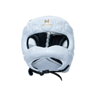 HIT N MOVE face saver boxing headgear showing protective front structure