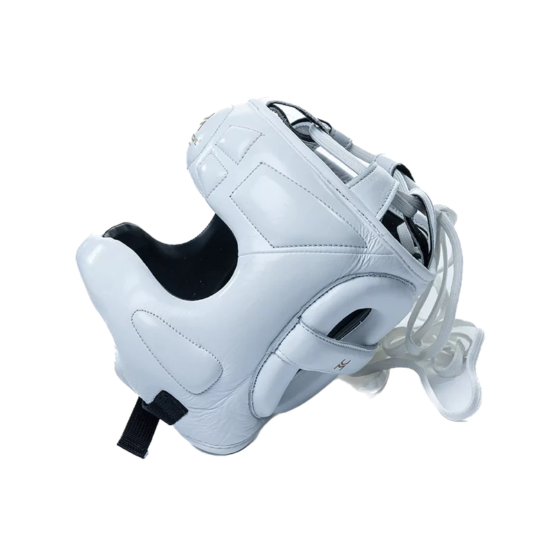 HIT N MOVE face saver boxing headgear showing protective side profile