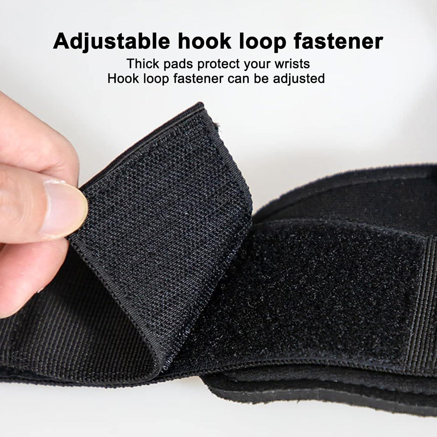 weight lifting hooks used in deadlift barbell setup