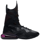 Side profile of Nike Air Max Box Black cardio-boxing trainers