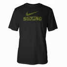 Nike Boxing Swoosh Training Tee Black Olive Green front view