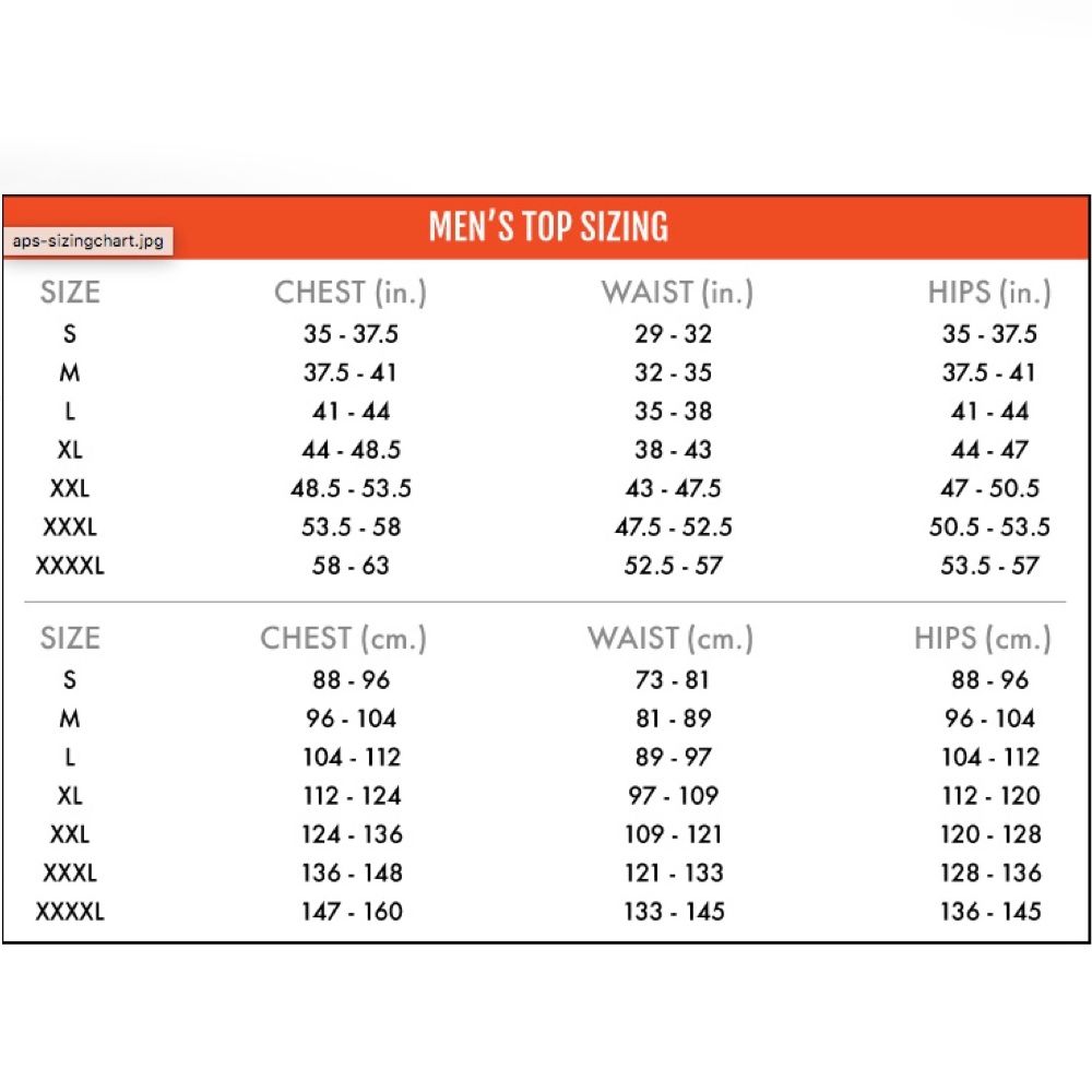Nike competition boxing vest size chart