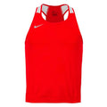 Nike competition boxing vest red front view lightweight vest