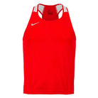 Nike competition boxing vest red front view lightweight vest