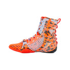 Front view of Nike HyperKO 3 Boxing Shoes Black Bright Crimson Aluminum showing boxing-specific fit