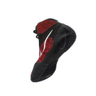 Lateral side view of Nike Tawa wrestling shoes Black/Red showing traction design