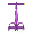 pedal resistance band purple yellow with foam handles and foot pedals
