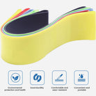 Double D-ring attachment on ankle resistance band cuff