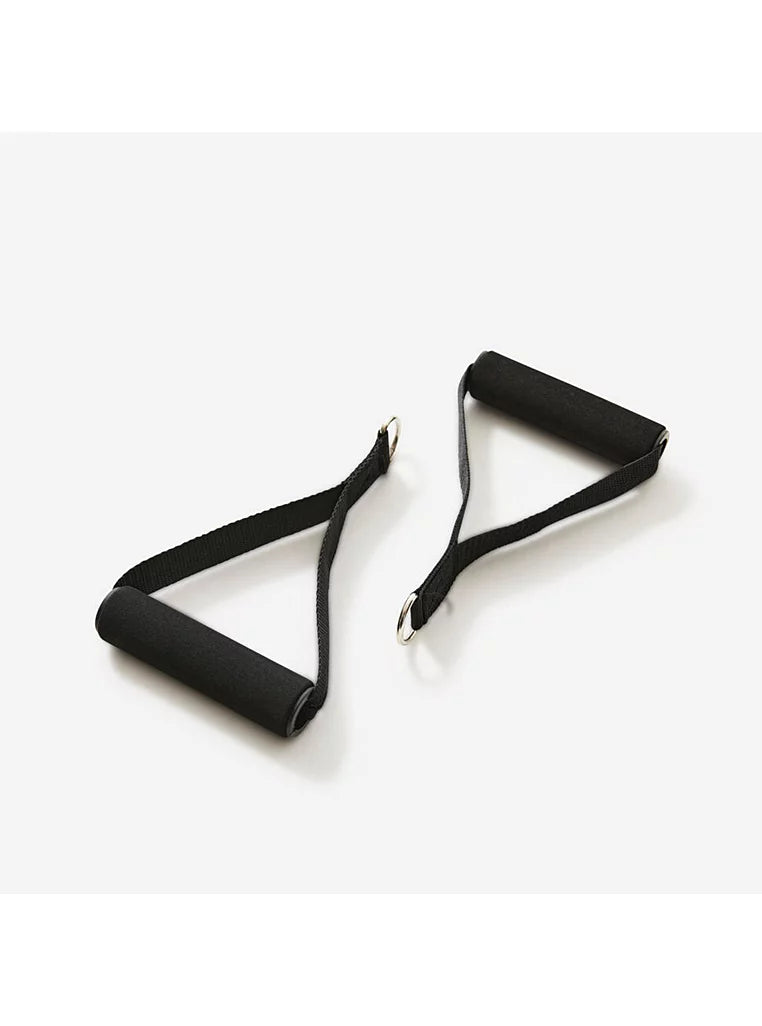 Resistance band handles close-up for strength training