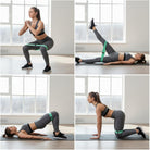 Lateral walk exercise using resistance loop band for hips and legs