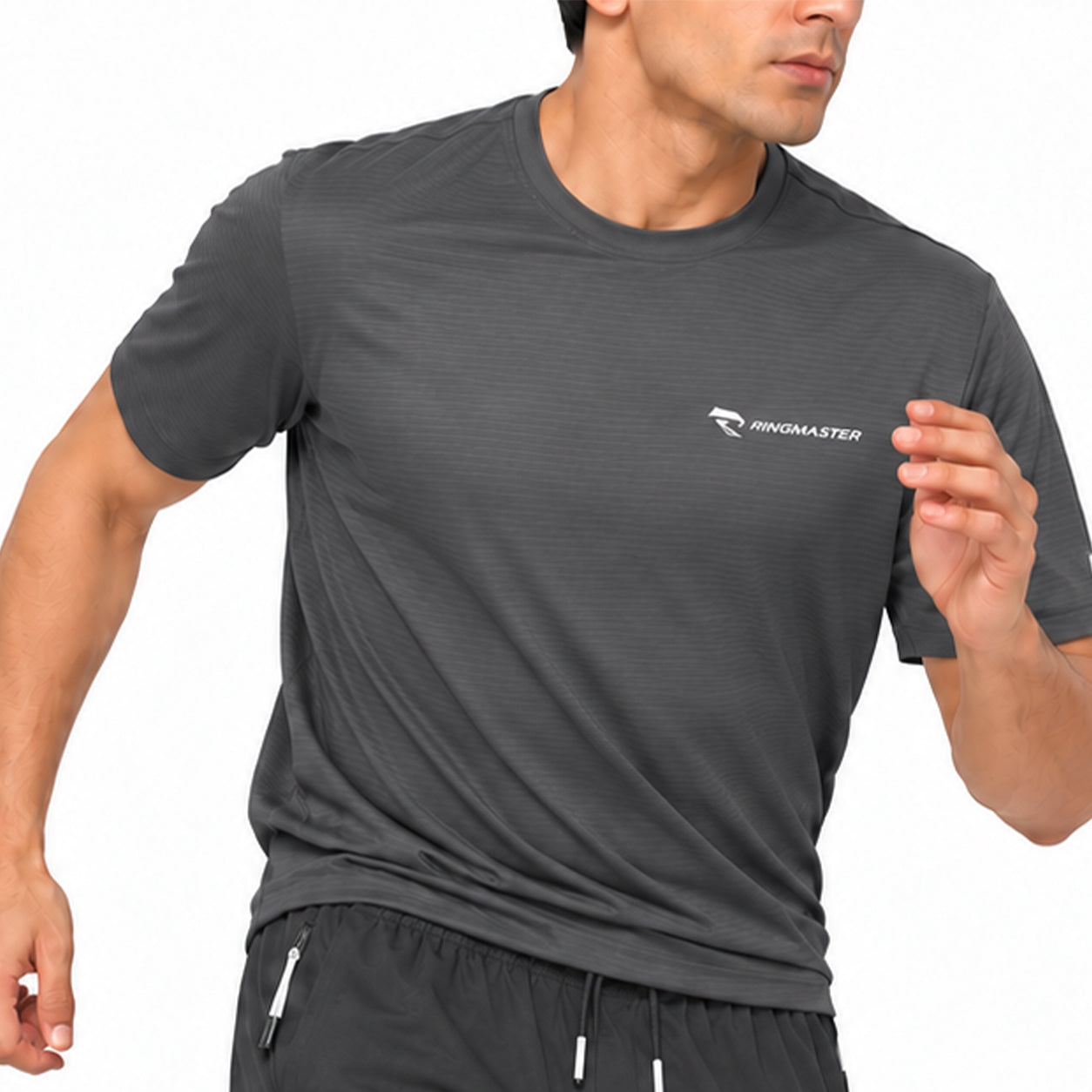 RingMaster Charcoal Grey 3 piece training set worn for boxing and combat sports training