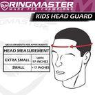 RingMaster Sports adjustable purple and white kids boxing headgear
