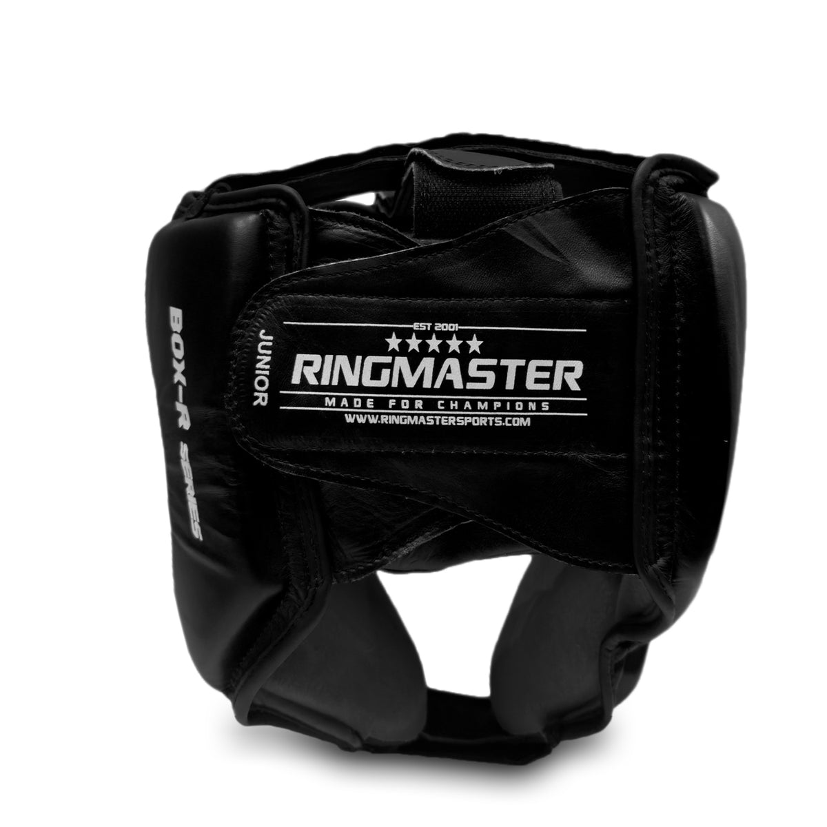 RingMaster Sports black boxing head guard for training and sparring