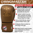 RingMaster Cobra Series boxing gloves with IMF paddin