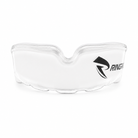 RingMaster dual-layer mouthguard front view sports gum shield for contact sports white clear