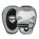 Black and silver RingMaster Sports genuine leather focus pads