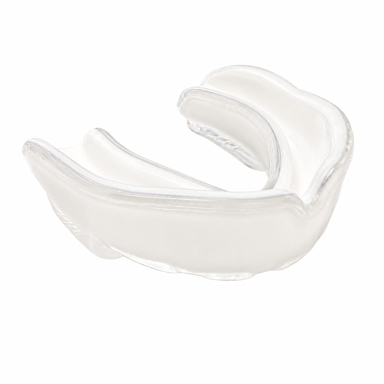 second Side profile of RingMaster dual-layer boxing mouthguard showing ergonomic shape