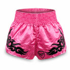 Back view of Ringmaster Muay Thai shorts showing Muay Thai script applique