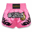 Ringmaster fuchsia pink Muay Thai shorts front view satin Thai boxing shorts