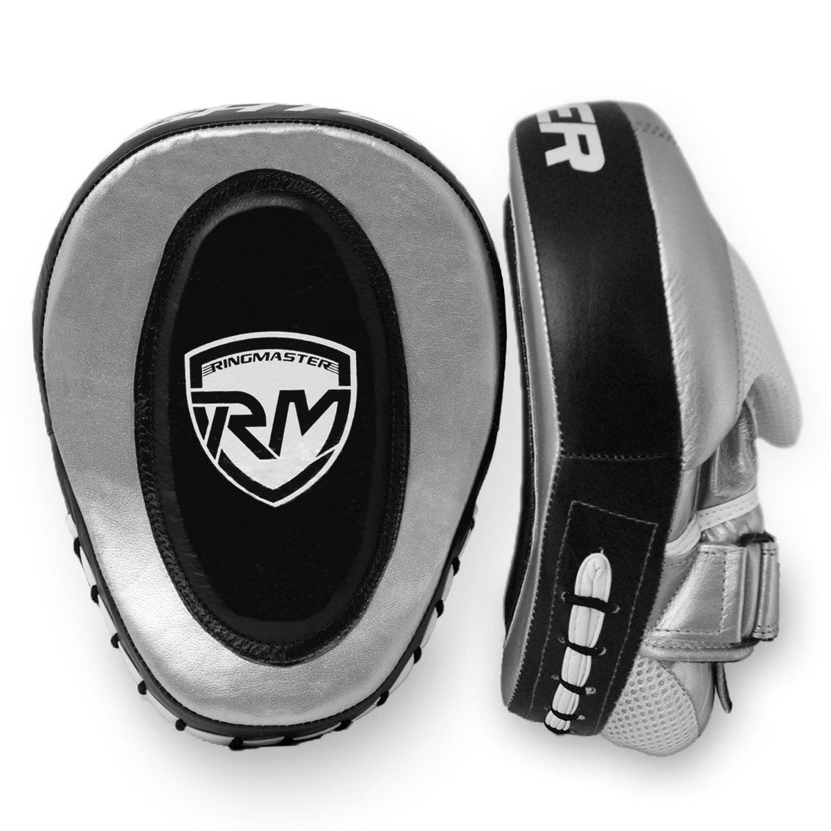 RingMaster Sports PGL 3.0 focus pads in black and silver