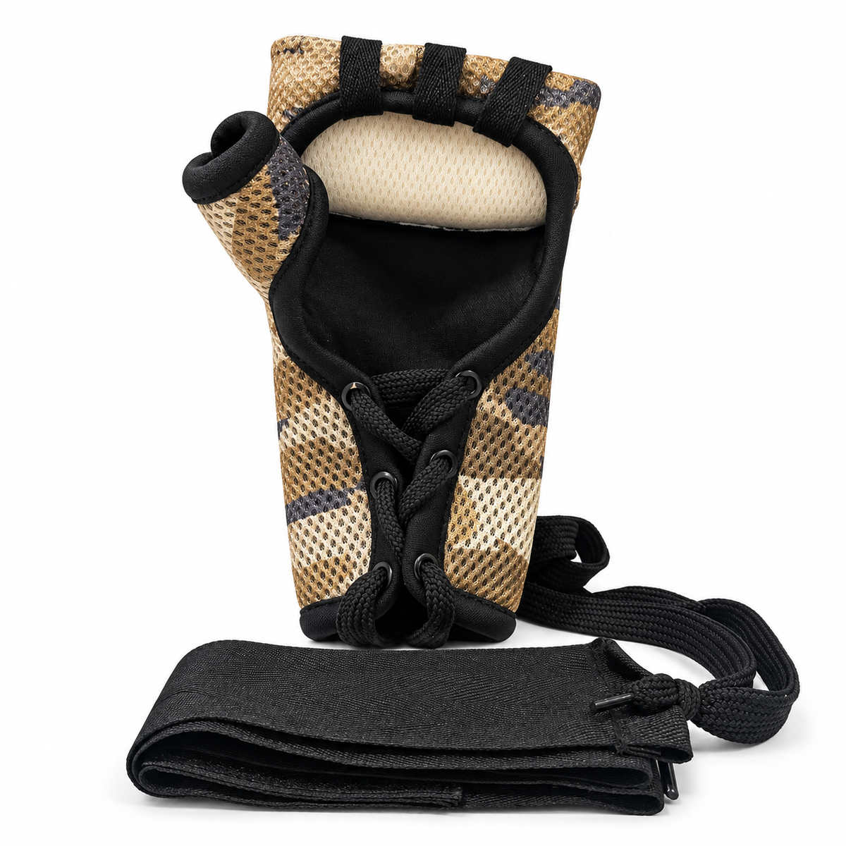 Lace-to-Velcro extension displayed alongside RingMaster POWR Series Lace-Up Pro Wraps