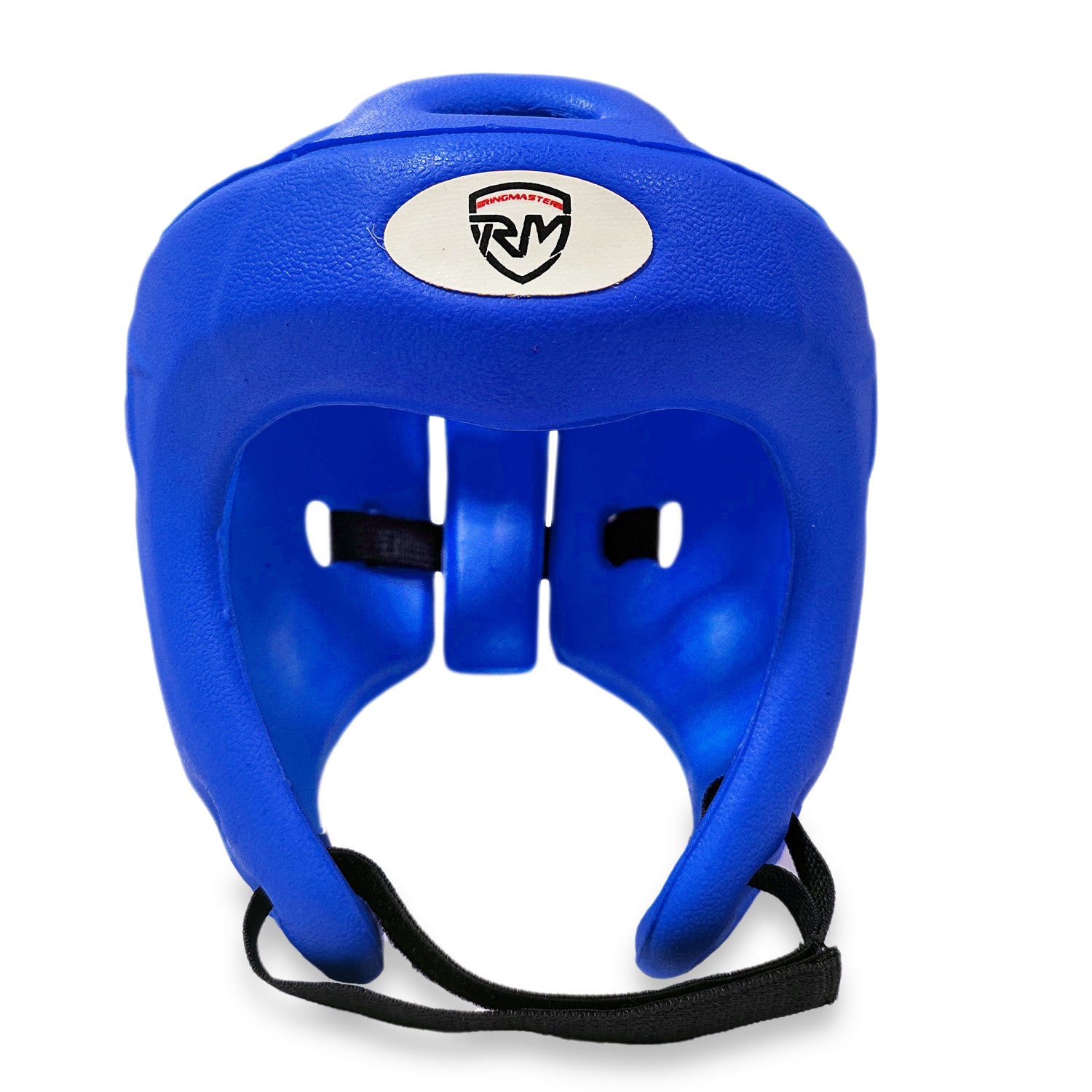 Blue RingMaster Sports Open Face Martial Arts Headguard for Taekwondo and K1 sparring.