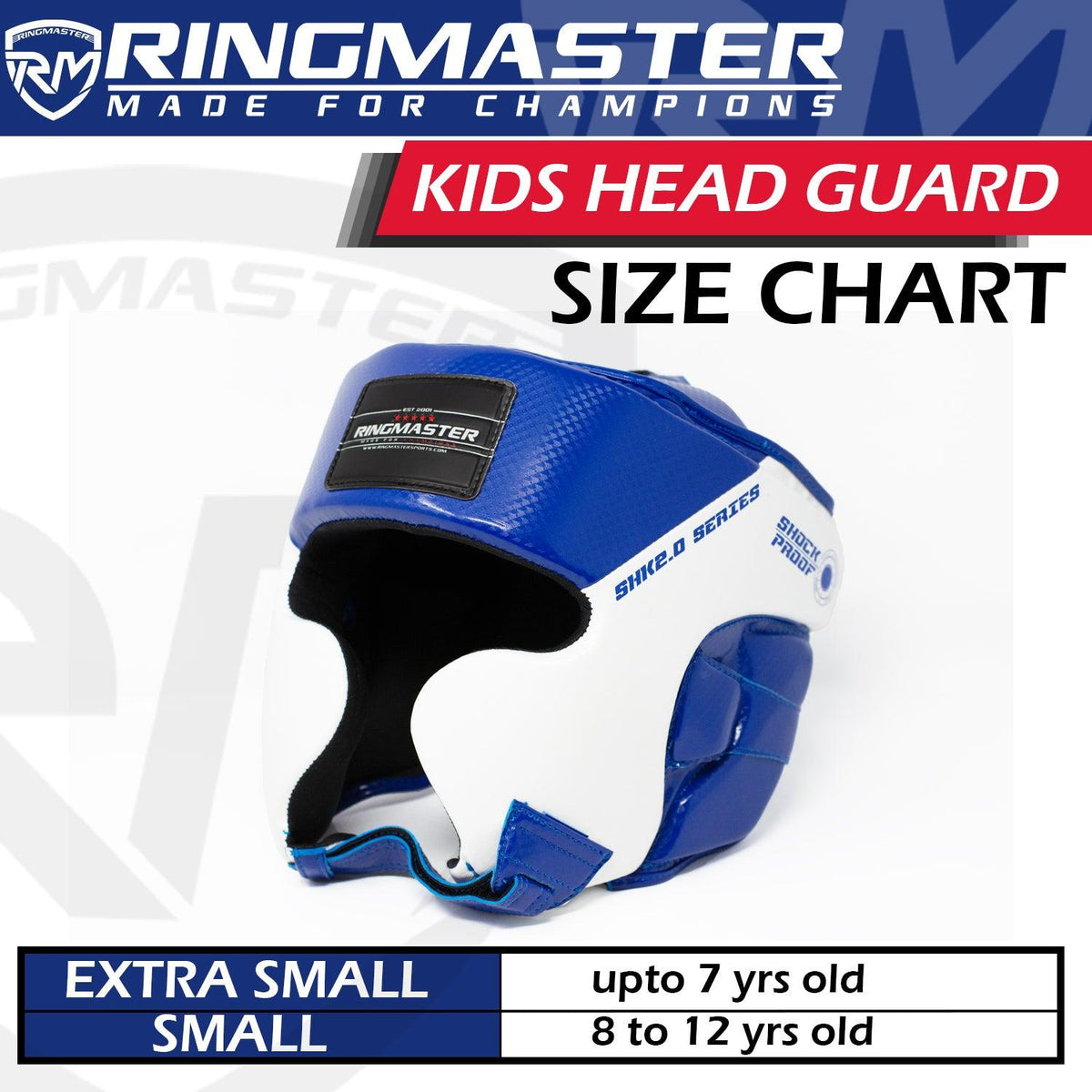 RingMaster Sports synthetic leather kids boxing head guard