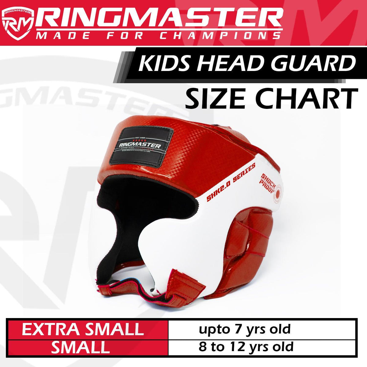 RingMaster Sports kids boxing head guard with triple-layer padding