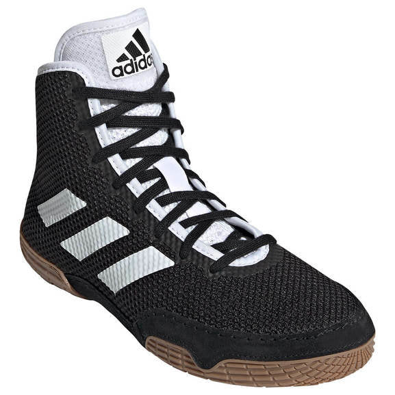 Tech. Fall Adidas Tech Fall 2.0K Black White Kids Wrestling Boots – RingMaster Sports