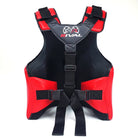 Back view of Rival Body Protector with adjustable straps and support system.