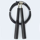 Silver adjustable speed rope for boxing and HIIT training