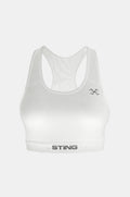 Sting close view of the Women’s Kinetic Chest Protector Sports Bra showing the racerback design and athletic cut