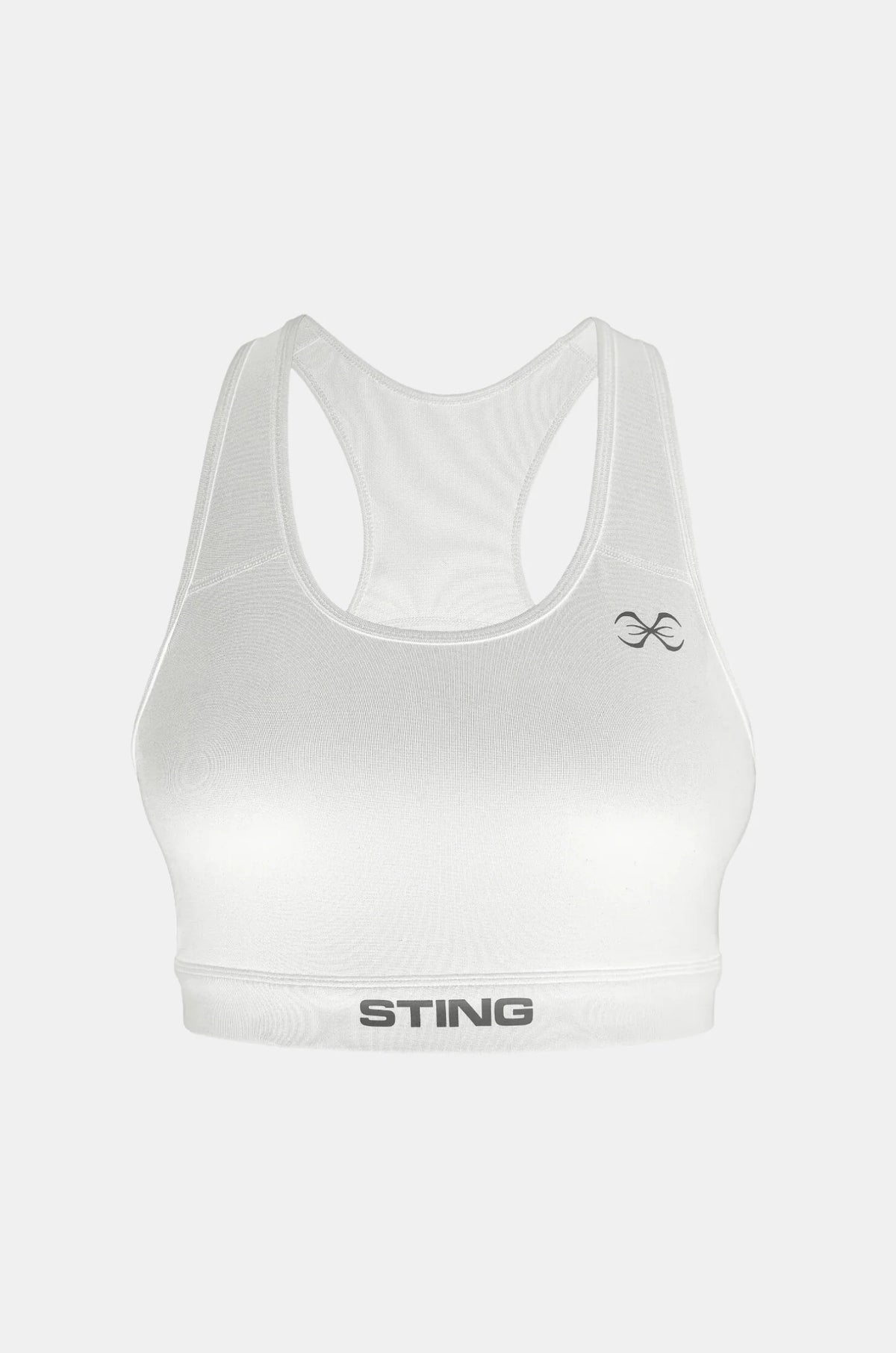 Sting close view of the Women’s Kinetic Chest Protector Sports Bra showing the racerback design and athletic cut