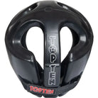 Back view of TOP TEN Competition Fight Head Guard Black showing competition head guard shape