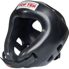 Polyurethane foam head protection detail on TOP TEN Competition Fight Head Guard Black Side