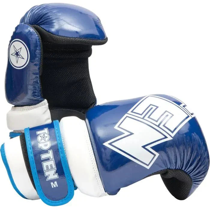top-ten-pointfighter-glossy-block-blue-front-view