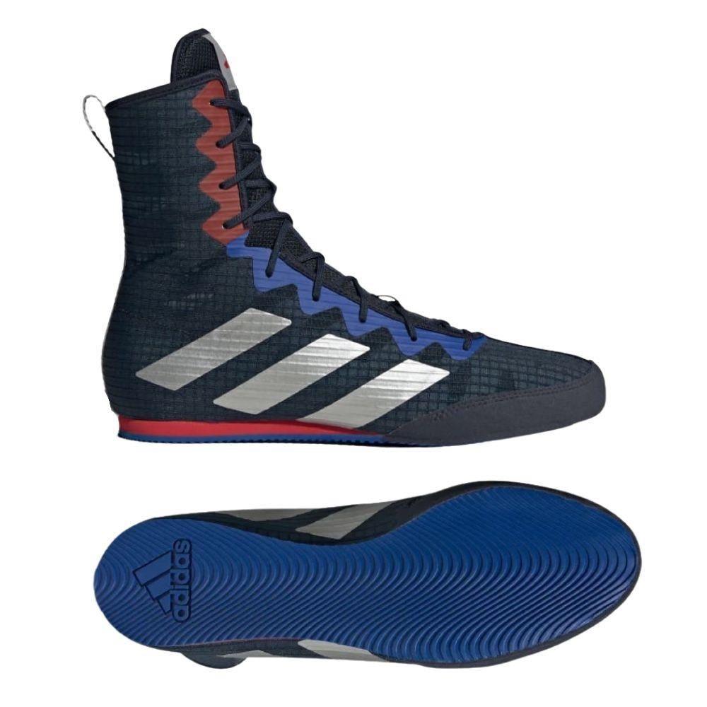 Adidas BOX HOG 4 Boxing Shoes Navy Blue - RINGMASTER SPORTS - Made For Champions