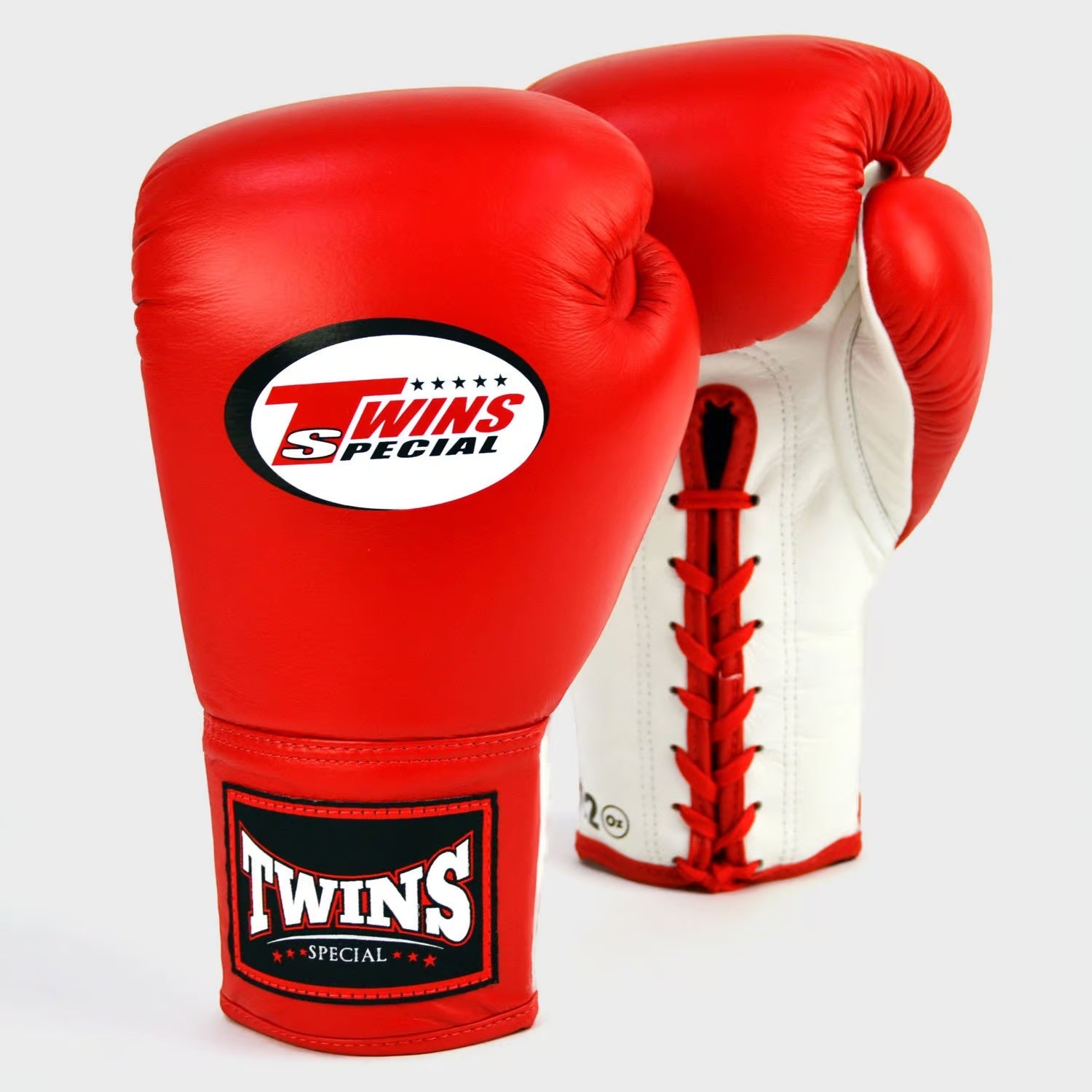 Twins Special Lace-Up Boxing Gloves Black | Professional-Grade