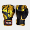 Front profile of Twins BGVL4 Dragon boxing gloves showing streamlined shape