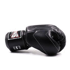 Twins BGVL14 Muay Thai Gloves Black used for boxing kickboxing pad work bag work and sparring training