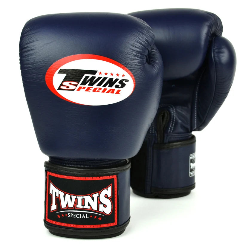 Palm view of Twins Boxing Gloves Navy for boxing Muay Thai and kickboxing training